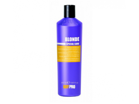 KAY PRO Blonde šviesinantis šampūnas su safyru šviesintiems, sruogelėmis dažytiems plaukams 350ml